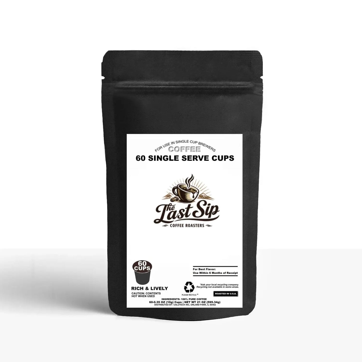 60 Pack Single Serve Coffee Capsules - The Last Sip Coffee Roasters